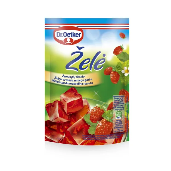 Želeja ar meža zemeņu garšu DR. OETKER 72g