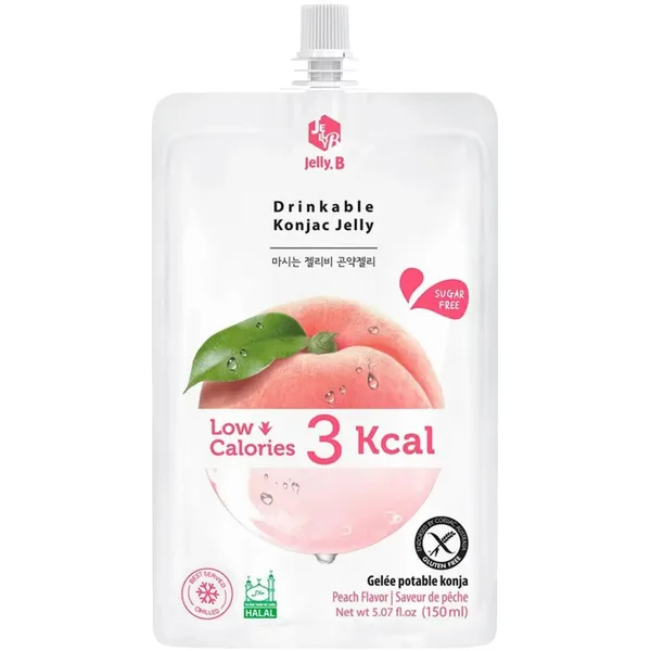 Želeja Jelly.B ar persiku garšu ar saldinātājiem 150ml