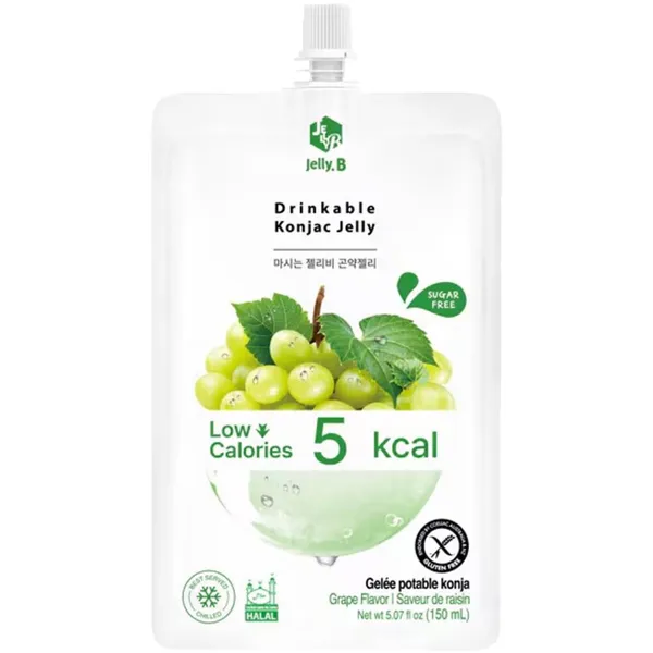 Želeja Jelly.B ar vīnogu garšu ar saldinātājiem 150ml