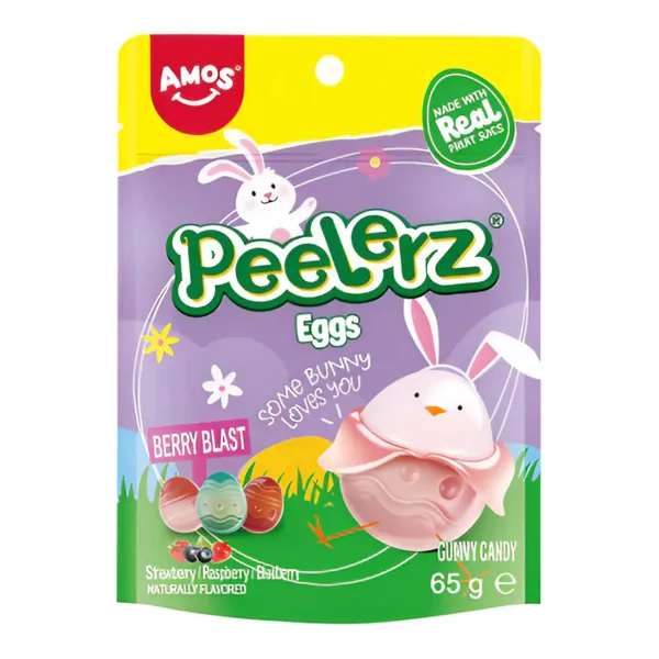 Želejkonfektes Amos Peelerz Eggs 65g