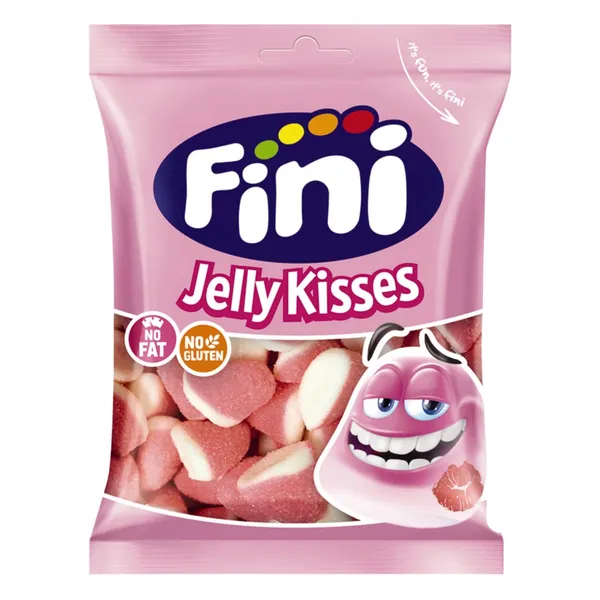 Želejkonfektes Fini Jelly Kisses ar zemeņu garšu 90g
