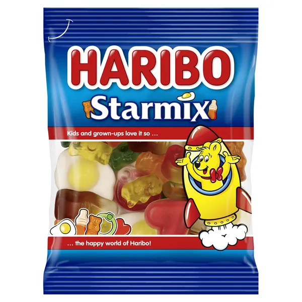 Želejkonfektes Haribo Starmix ar dažādu augļu un kolas garšu 100g