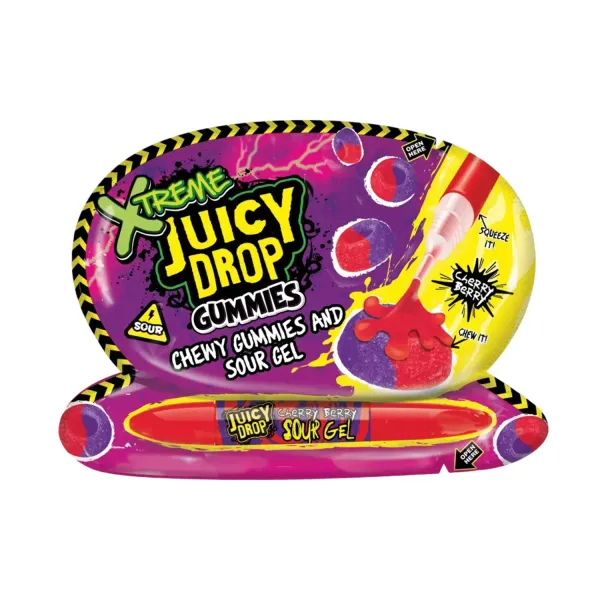Želejkonfektes Juicy Drop Gummies extreme 57g