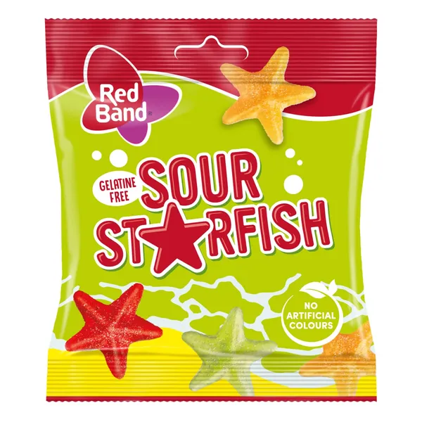 Želejkonfektes Red Band Starfish 90g