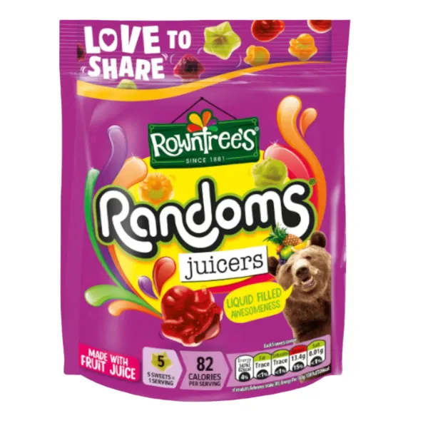 Želejkonfektes Rowntrees Randoms ar augļu garšu 140g