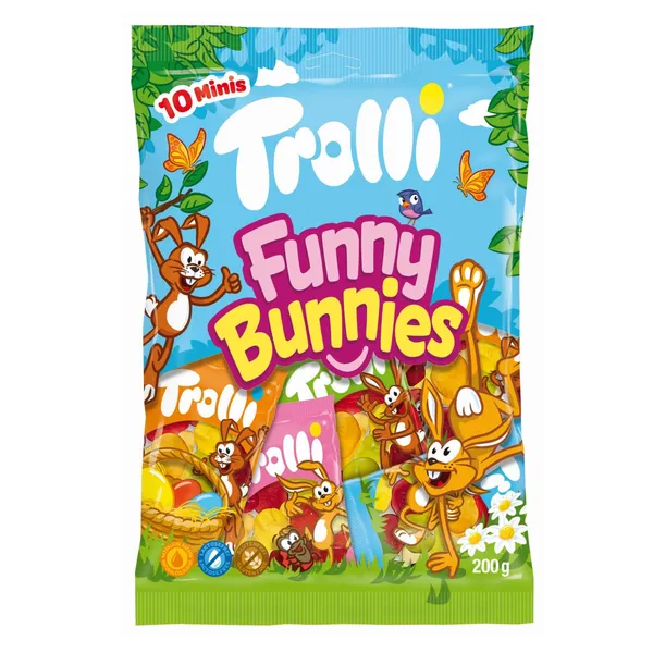 Želejkonfektes Trolli Funny Bunnies 200g