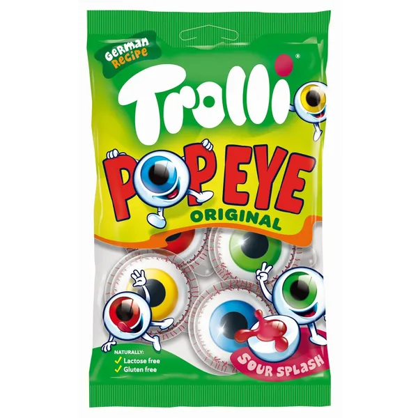 Želejkonfektes Trolli Pop Eye 75g