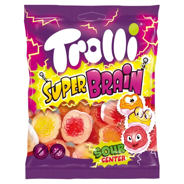 Želejkonfektes Trolli Super Brain 100g