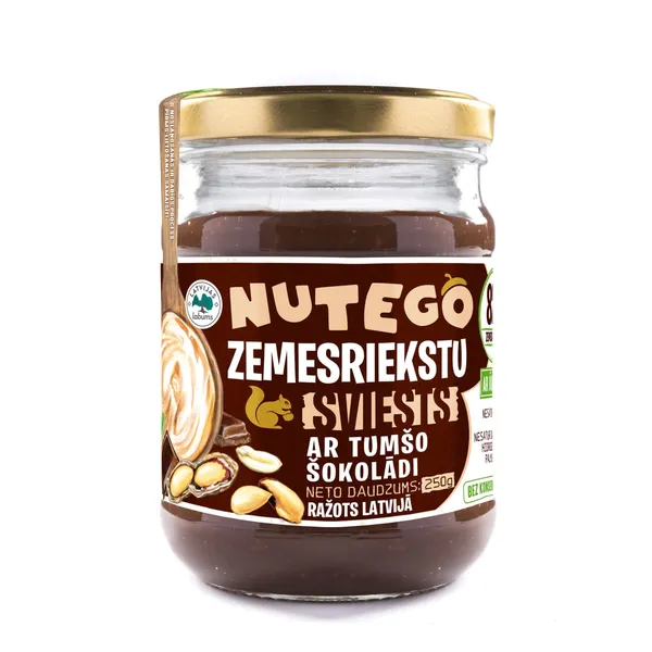 Zemesriekstu sviests Nutego ar tumšo šokolādi 250g