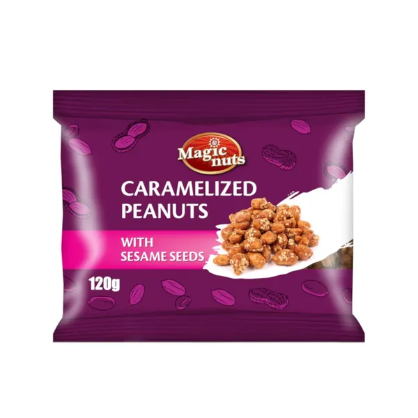 Zemesrieksti ar karameli un sezamu 120g