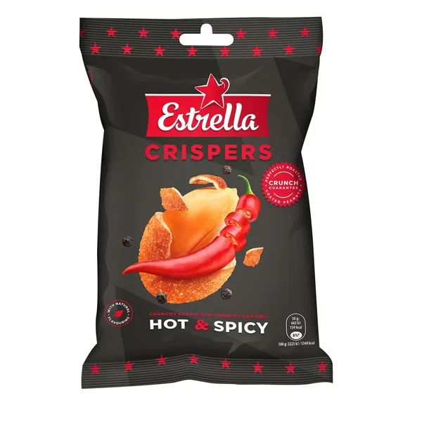Grauzdēti zemesrieksti Estrella paprika 140g