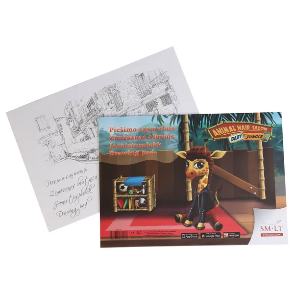 Zīmēšanas bloknots A3, krāsa un dizains var atšķirties