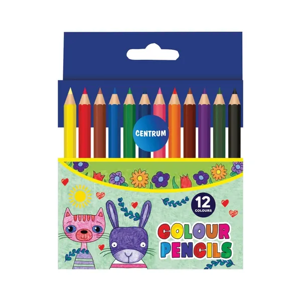 Zīmuļi Centrum ZOO īsie 12kr.