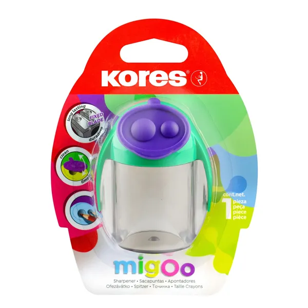 Zīmuļu asināmais ar konteineru Kores Migoo