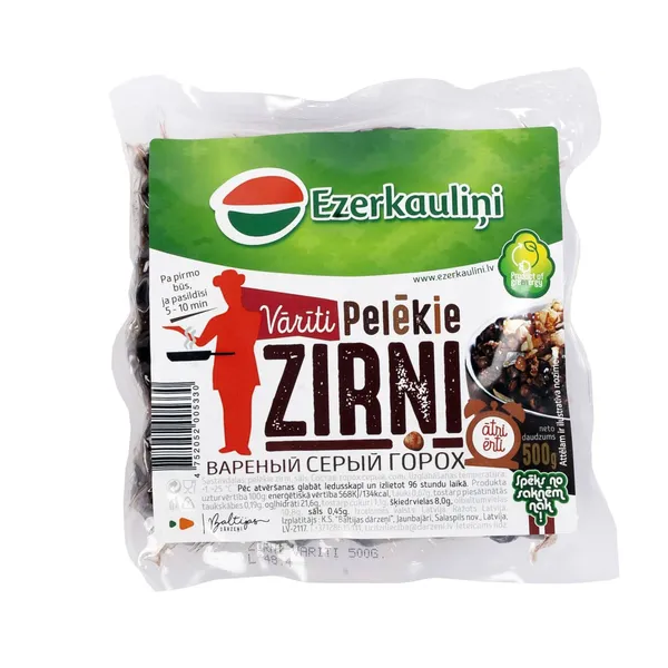 Zirņi vārīti 500g