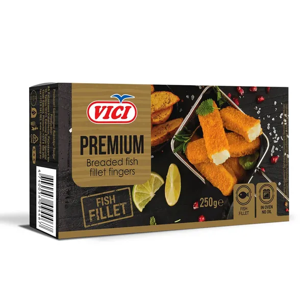 Zivju filejas pirkstiņi Vici saldēti 250g