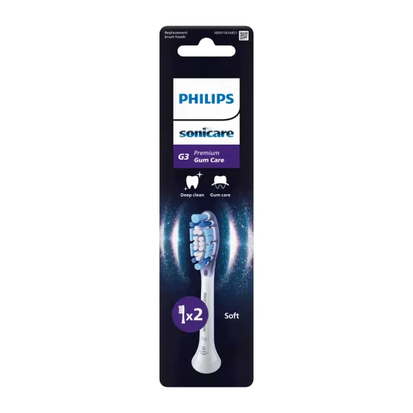 Zobu birstes uzgaļi Philips Sonicare Premium Gum Care balti 2gab.