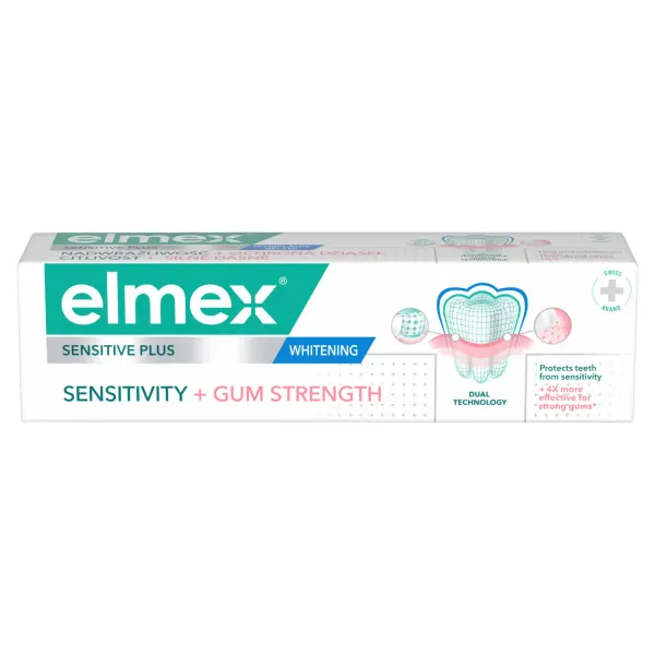 Zobu pasta Elmex Sensitive Plus Sensitivity Gum Whitening 75ml