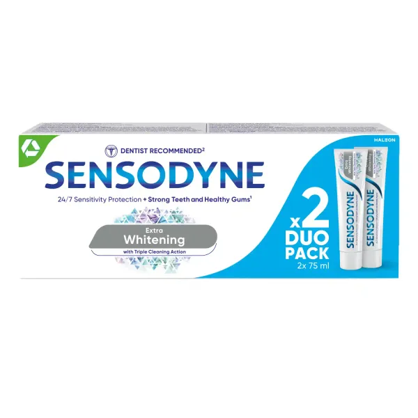 Zobu pasta SENSODYNE Extra Whitening DUO 2x75ml