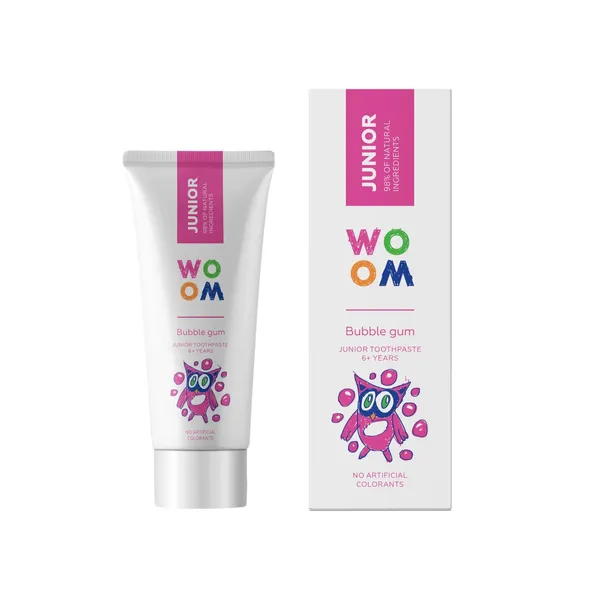 Zobu pasta Woom Junior Bubble Gum 50ml