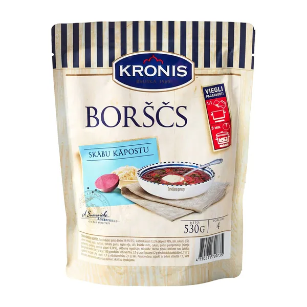 Skābu kāpostu borščs KRONIS, doy, 530g