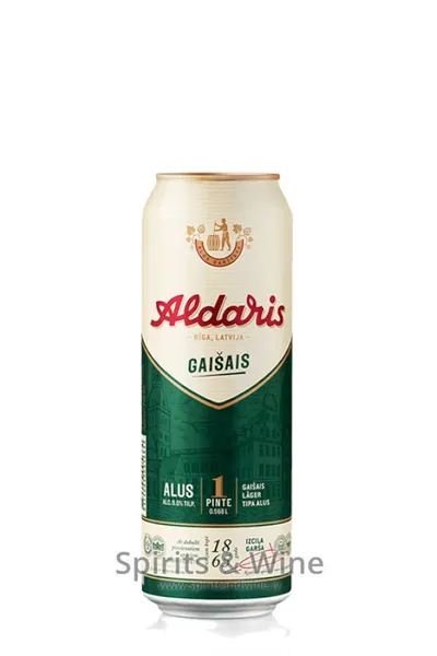 Alus ALDARIS Gaišais, bundža pinte, 5%, 0.568 l(DEP)