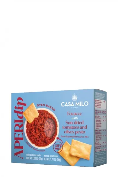 Casa Milo Aperidip Focacce Kerkeri Ar Saulē Kaltētu Tomātu Pesto