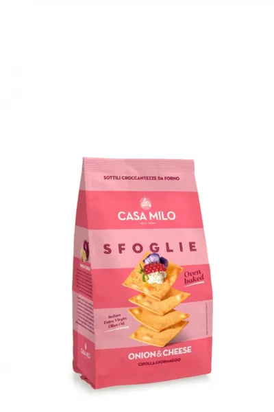 Casa Milo Sfoglie Plānie Krekeri Ar Sīpoliem Un Sieru