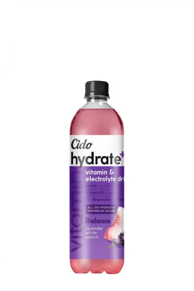 D DZĒR.CIDO HYDRATE BALANCE PERS.LAVANDA NEGĀZ.600ML PET