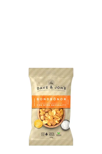 Dave&Jon's grauzdētas lauku pupas ar jūras sāli