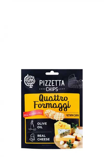 Pizzetta Chips Quattro Formaggi maizes uzkodas