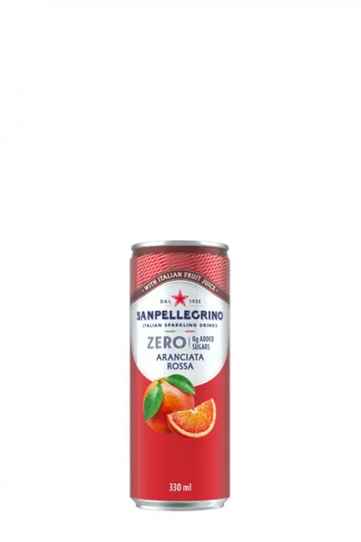 Limonāde S.PELLEGRINO Zero Aranciata Rossa, bundžā, 0.33l (DEP)