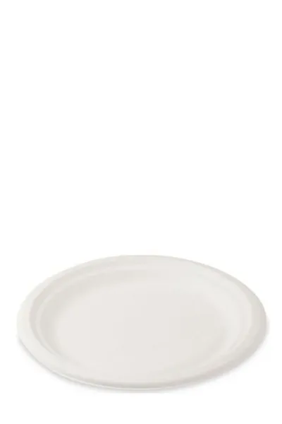 Šķīvji BIO cukurniedru šķiedras 22cm 10gab