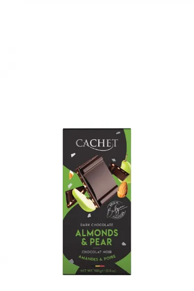 Šokolāde Cachet Dark Pear & Almond