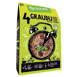 Pārslas 4 graudu DOBELE, 500g