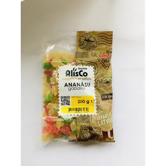 ANANĀSI ALIS CO GABALIŅI 200G
