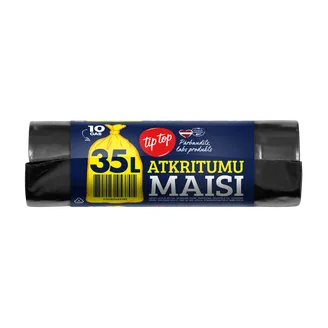 ATKR.MAISI TIP TOP 35L 10GAB 30MKR LDPE MELNI 52X72CM