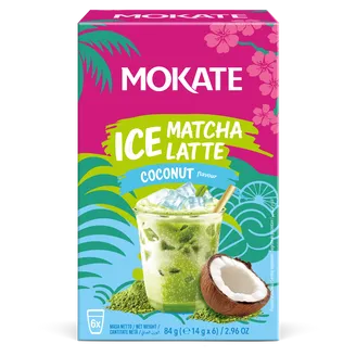AUKSTAIS DZĒRIENS MOKATE MATCHA LATTE AR KOKOSU 14GX6