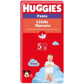AUTIŅBIKSĪTES HUGGIES PANTS MP S5 12-17KG 48GAB ZĒNIEM