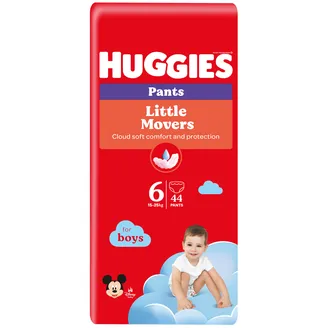 AUTIŅBIKSĪTES HUGGIES PANTS MP S6 15-25KG 44GAB ZĒNIEM