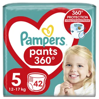 AUTIŅBIKSĪTES PAMPERS PANTS S5 12-17KG 42GAB