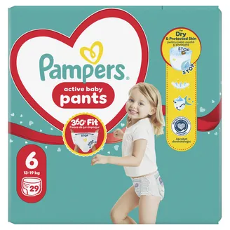 AUTIŅBIKSĪTES PAMPERS PANTS VP S6 13-19KG 29GAB