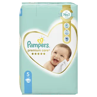 AUTIŅBIKSĪTES PAMPERS PREMIUM CARE S5 11-16KG 44GAB