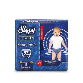 AUTIŅBIKSĪTES SLEEPY JEANS PANTS JUNIOR S5 11-18KG 24GAB.