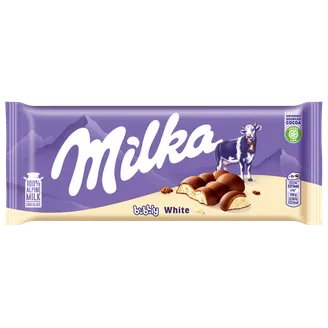Piima- ja valge šokolaadi segu Bubbly, MILKA, 95g