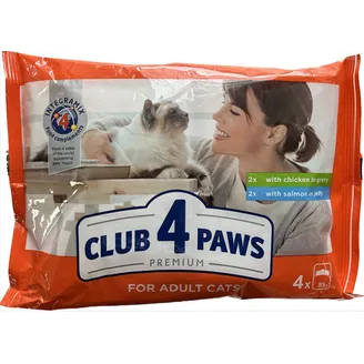 BARĪBA KAĶIEM KONS. CLUB4PAWS MIX 85GX4
