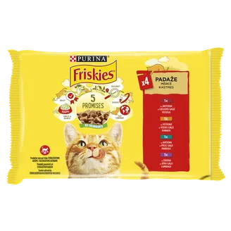 BARĪBA KAĶIEM KONS.FRISKIES GAĻAS IZLASE 85GX4