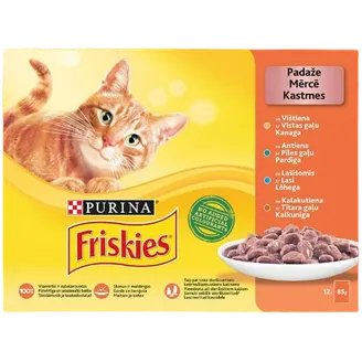 BARĪBA KAĶIEM KONS.FRISKIES GAĻAS IZLASE.85GX12