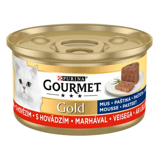 BARĪBA KAĶIEM KONS.GOURMET GOLD PASTĒTE LIELLOPA 85G