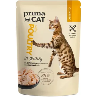 BARĪBA KAĶIEM KONS.PRIMACAT KLASISKĀ MĀJPUTNI MĒRCĒ 85G